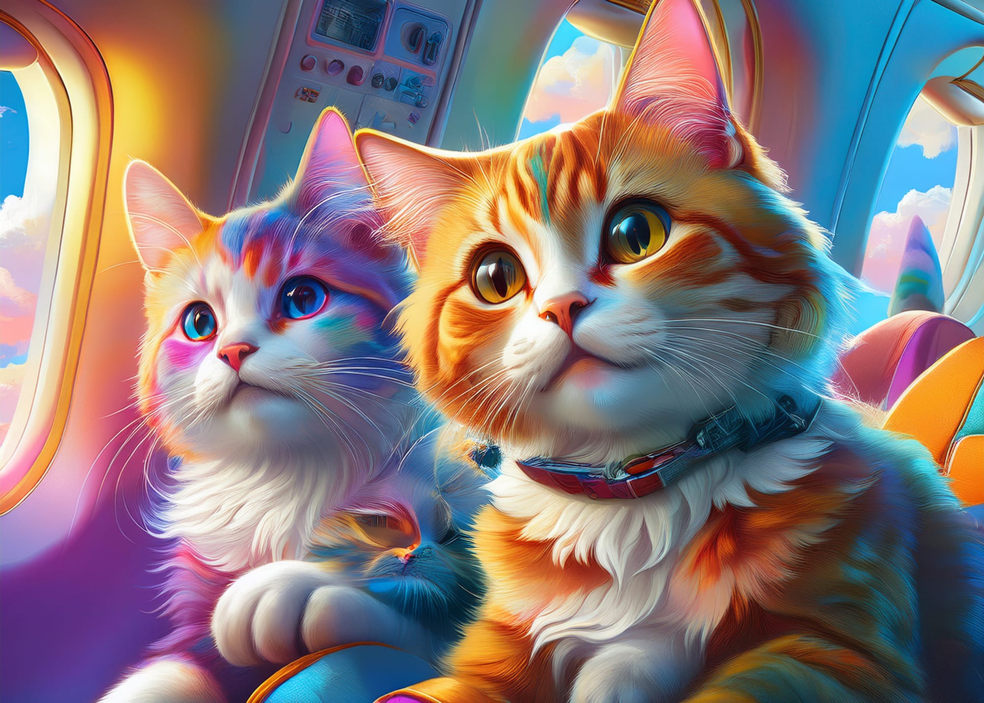 Cats representing how important it is for our little kittens to still get to keep going on the trip to Argentina 